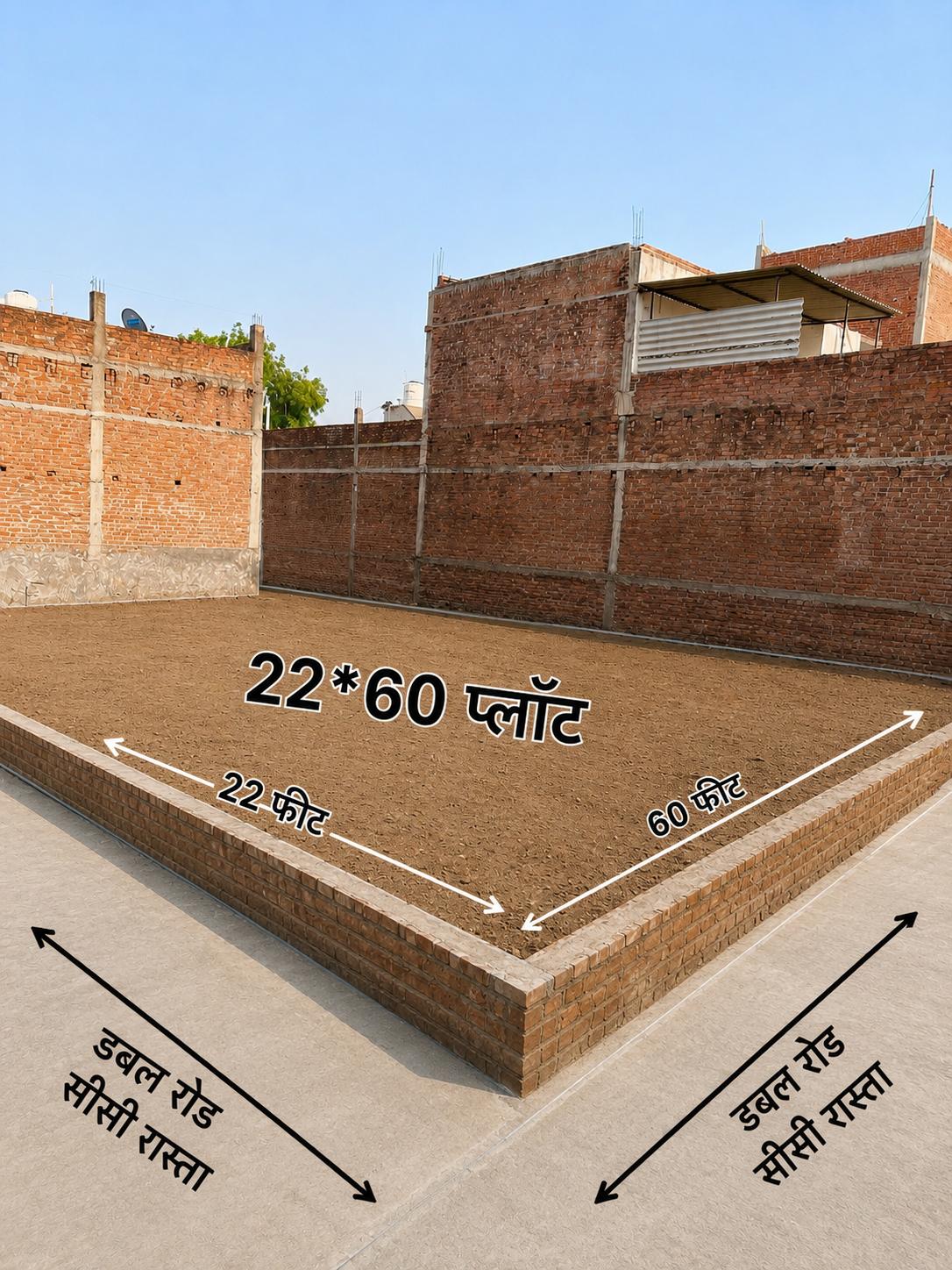 सुशील नगर में 22X60 sqft का प्लॉट 
